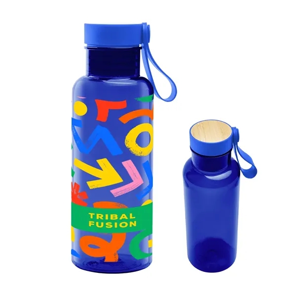 20 Oz. Full Color Cade rPET Bottle With Bamboo Accent Lid...... from ASI 61125 Hit Promotional Products / Hit®