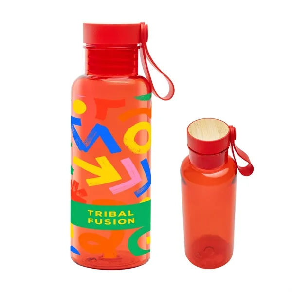 20 Oz. Full Color Cade rPET Bottle With Bamboo Accent Lid...... from ASI 61125 Hit Promotional Products / Hit®