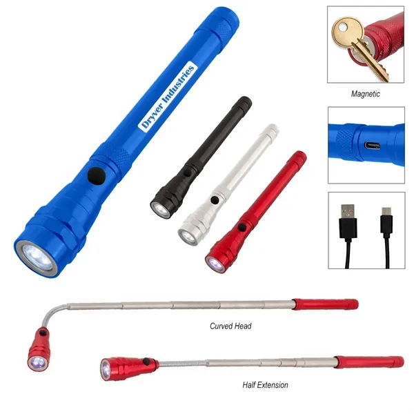 Telescopic Rechargeable Recycled Aluminum Flashlight With...... from ASI 61125 Hit Promotional Products / Hit®