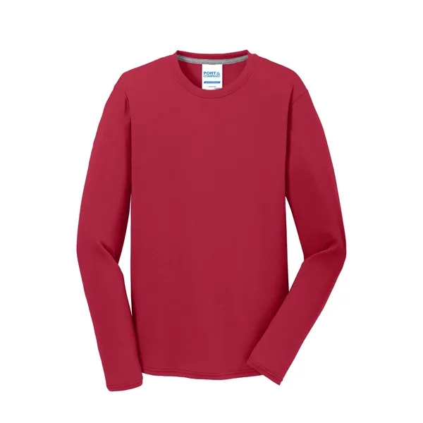 Port & Company® Long Sleeve Performance Blend Tee... from ASI 61125 Hit Promotional Products / Hit®