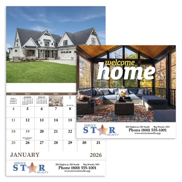 Welcome Home - Stapled... from ASI 40480 Koozie Group / Norwood Triumph Calendar