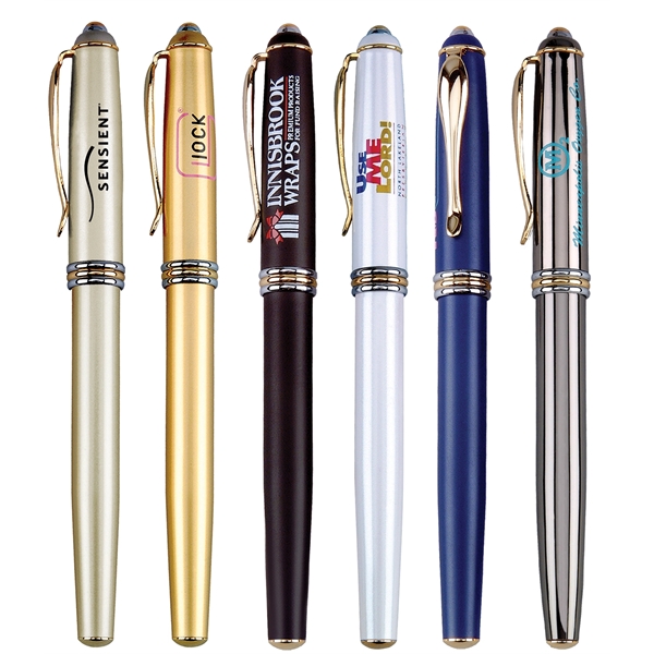 Deluxe triple pen box with Achilles ballpoint and either rollerball gel... from ASI 68190 Lungsal / Lungsal