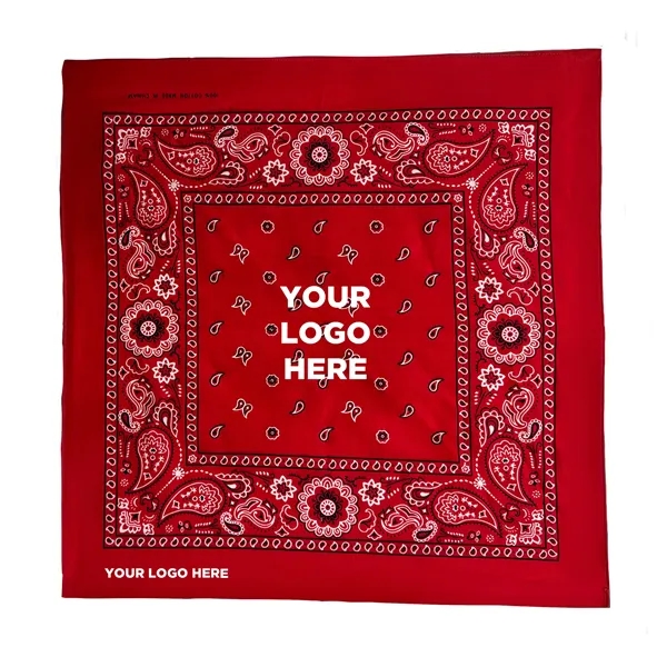 22" x 22" cotton bandana offered in an assortment of color... from ASI 42016 Brighter Promotions Inc