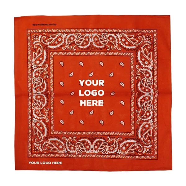 22" x 22" cotton bandana offered in an assortment of color... from ASI 42016 Brighter Promotions Inc