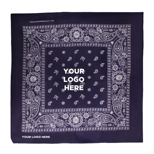 22" x 22" cotton bandana offered in an assortment of color... from ASI 42016 Brighter Promotions Inc