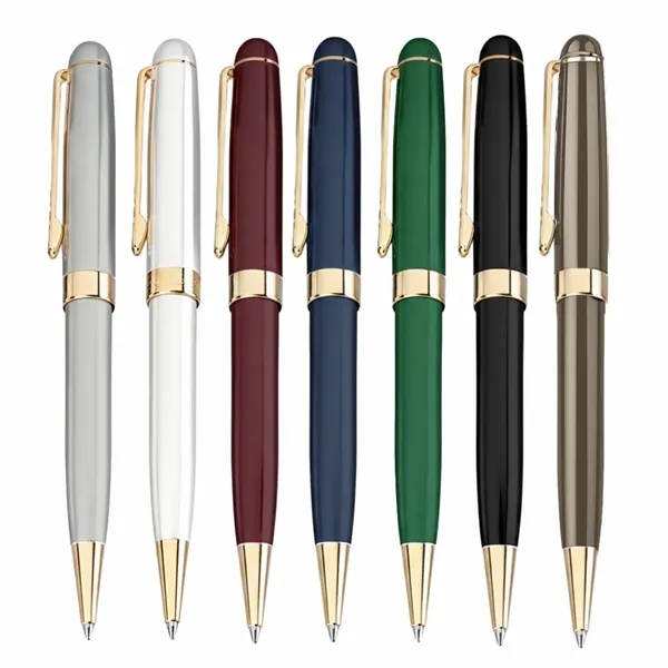 Twist action ballpoint pen with elegant enamel finish brass barrel.... from ASI 31517 Admart Products / Admart Line