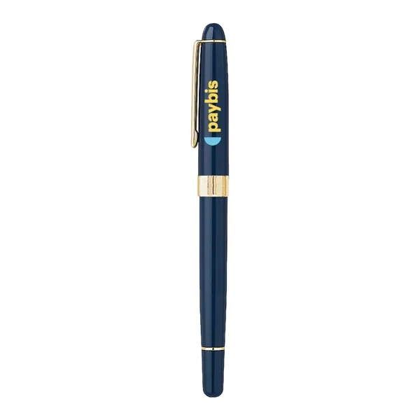 Cap-off roller ball pen with elegant enamel finish brass barrel.... from ASI 31517 Admart Products / Admart Line