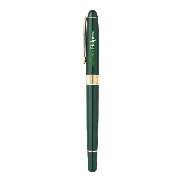 Cap-off roller ball pen with elegant enamel finish brass barrel.... from ASI 31517 Admart Products / Admart Line