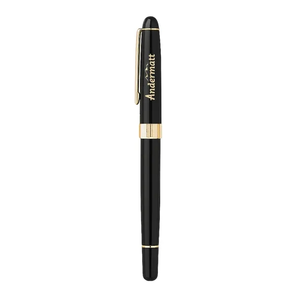 Cap-off roller ball pen with elegant enamel finish brass barrel.... from ASI 31517 Admart Products / Admart Line