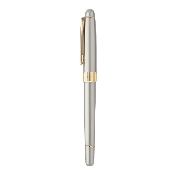 Cap-off roller ball pen with elegant enamel finish brass barrel.... from ASI 31517 Admart Products / Admart Line