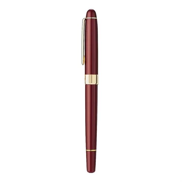 Cap-off roller ball pen with elegant enamel finish brass barrel.... from ASI 31517 Admart Products / Admart Line