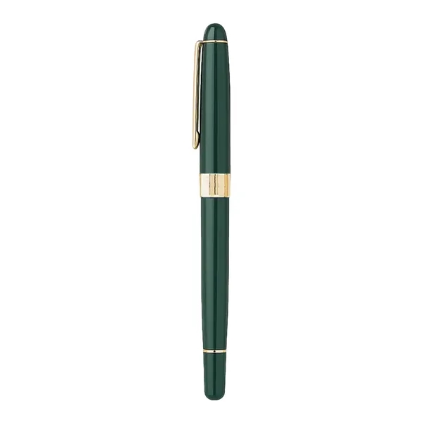 Cap-off roller ball pen with elegant enamel finish brass barrel.... from ASI 31517 Admart Products / Admart Line