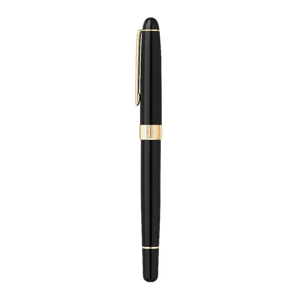 Cap-off roller ball pen with elegant enamel finish brass barrel.... from ASI 31517 Admart Products / Admart Line
