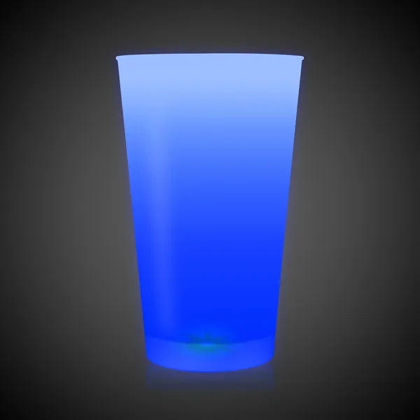 16 oz. opaque white plastic cup with built-in LED lights, in... from ASI 42016 Brighter Promotions Inc