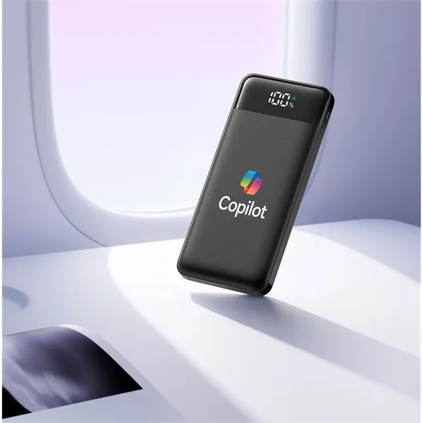 Slim 10,000mAh Power Bank with Built-In Cables... from ASI 91435 Tomax USA