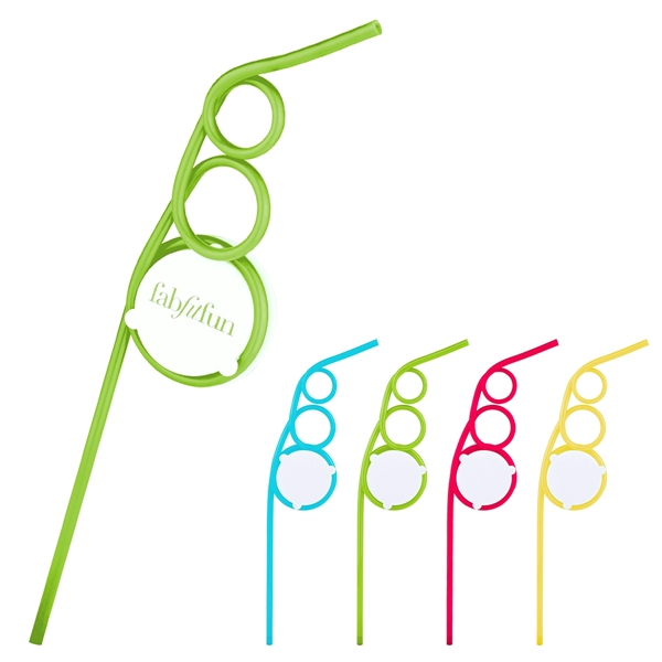 Drinking Straw. Curled into little circles, creating a perfect frame to... from ASI 79840 The Proinnovative Line / Proinnovative Line