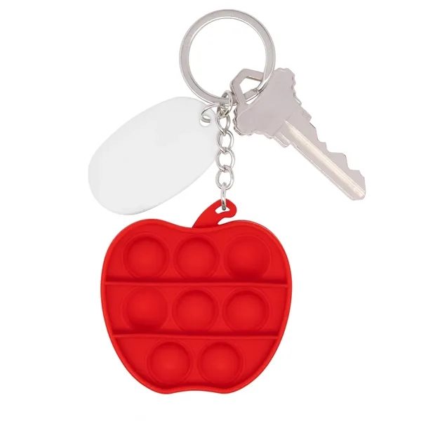 Push Pop Bubble Apple Fidget Sensory Keychain... from ASI 79530 Prime Line