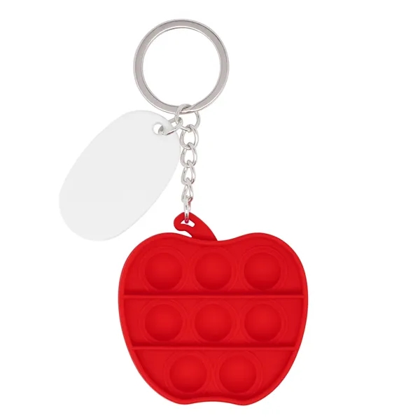 Push Pop Bubble Apple Fidget Sensory Keychain... from ASI 79530 Prime Line