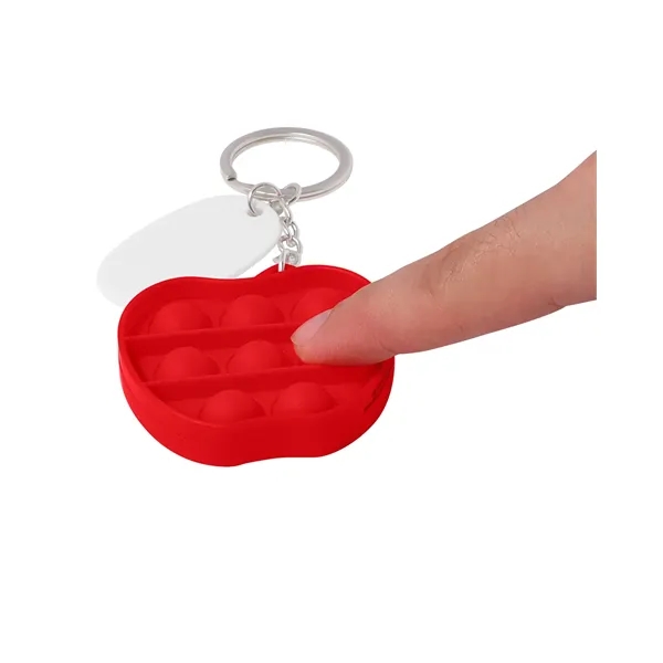 Push Pop Bubble Apple Fidget Sensory Keychain... from ASI 79530 Prime Line
