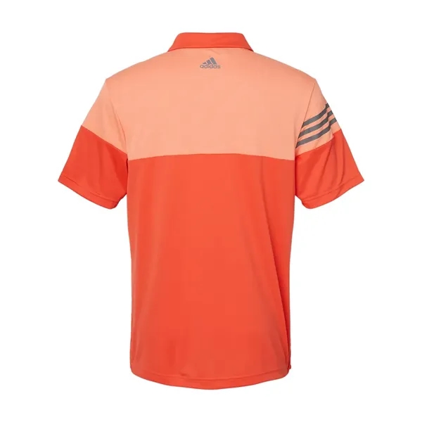 Heather 3-Stripes Block Sport Shirt... from ASI 84358 S&S Activewear