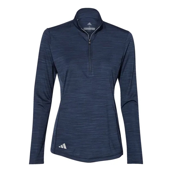 Adidas Women's Lightweight Quarter-Zip Melange Pullover... from ASI 84358 S&S Activewear