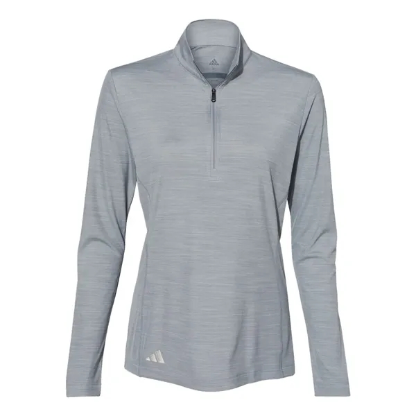Adidas Women's Lightweight Quarter-Zip Melange Pullover... from ASI 84358 S&S Activewear