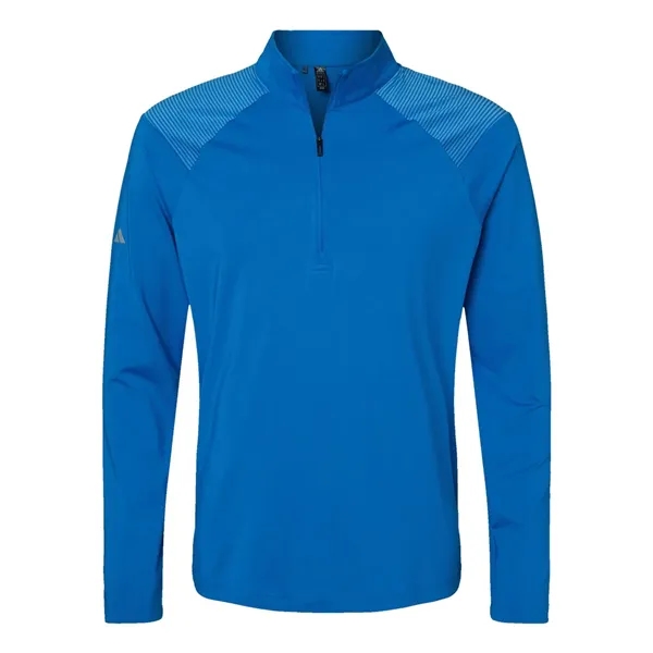 Adidas Shoulder Stripe Quarter-Zip Pullover... from ASI 84358 S&S Activewear