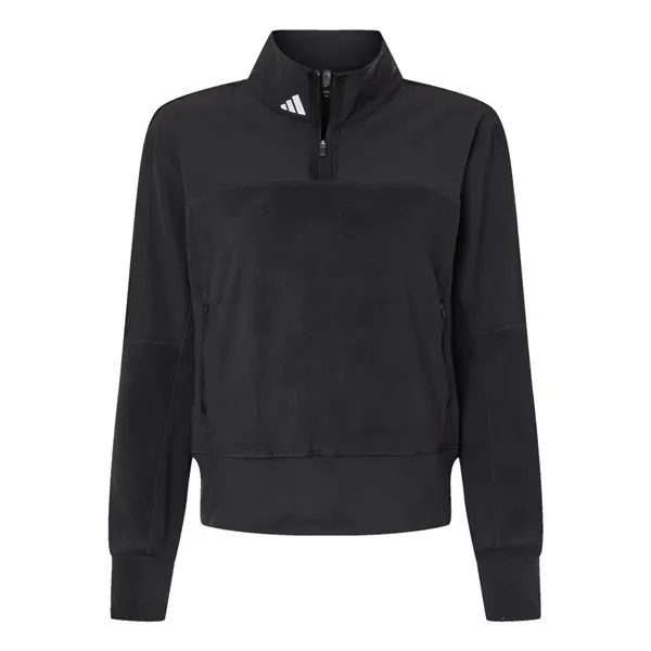 Adidas Women's Fleece Quarter-Zip Pullover... from ASI 84358 S&S Activewear