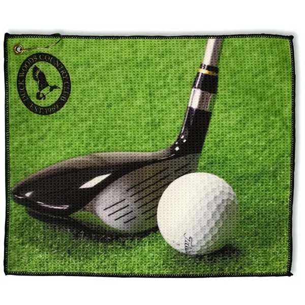 Microfiber Waffle Small Golf Towel... from ASI 89320 Starline USA Inc