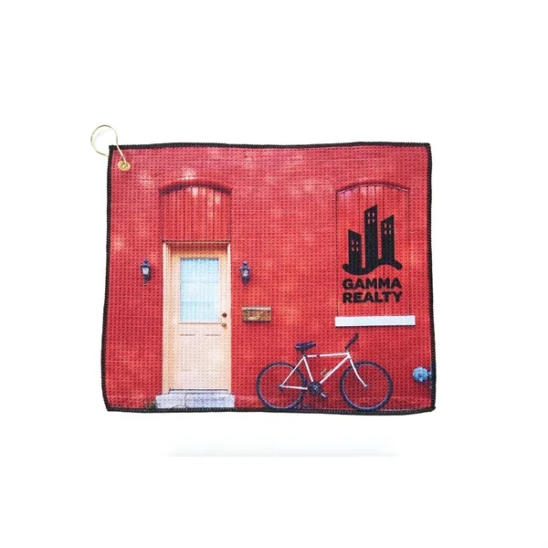 Microfiber Waffle Small Golf Towel... from ASI 89320 Starline USA Inc