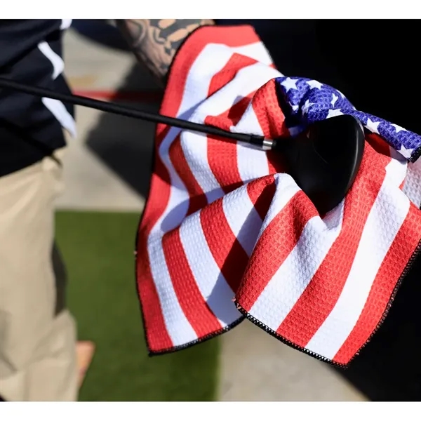 Microfiber Waffle Small Golf Towel... from ASI 89320 Starline USA Inc
