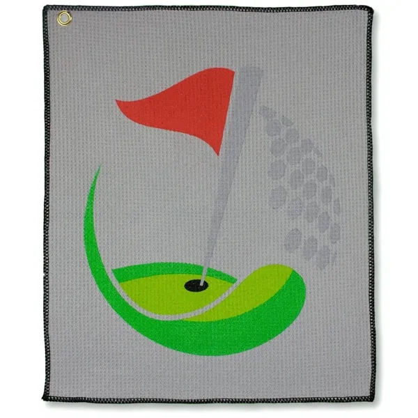Microfiber Waffle Small Golf Towel... from ASI 89320 Starline USA Inc