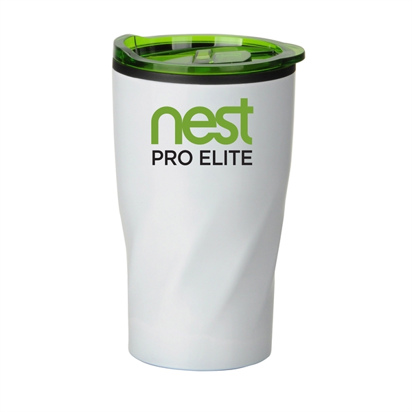 Stainless steel 6" x 3.5" 14-ounce tumbler with twisted design and... from ASI 90807 Tekweld