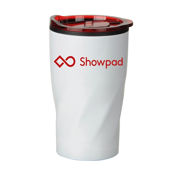 Stainless steel 6" x 3.5" 14-ounce tumbler with twisted design and... from ASI 90807 Tekweld