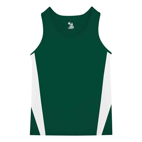 Moisture-wicking, antimicrobial singlet made of 100% polyester with contrast side inserts.... from ASI 84358 S&S Activewear
