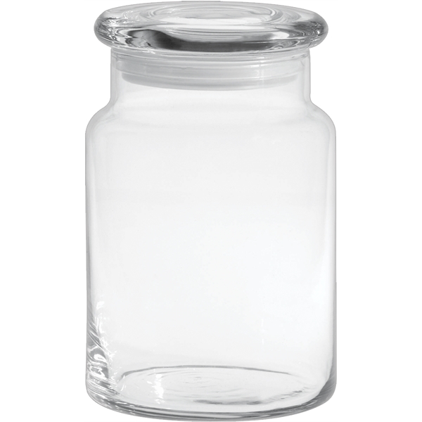 26 oz. glass apothecary jar with flat lid.... from ASI 71920 Moderne Glass Company Inc / Glass America®