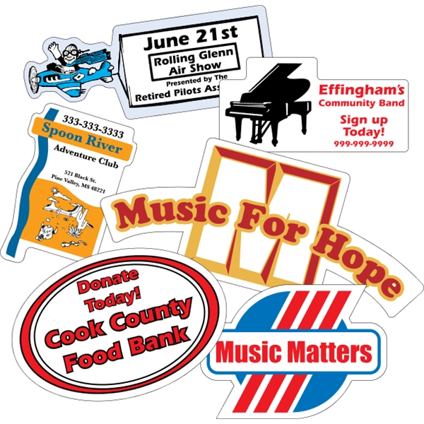 Custom spot color magnets. Suitable for indoor or outdoor use.... from ASI 89910 Stouse, LLC