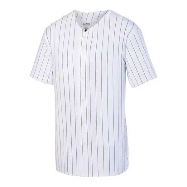 Youth Pinstrip Full Button Baseball Jersey... from ASI 84358 S&S Activewear