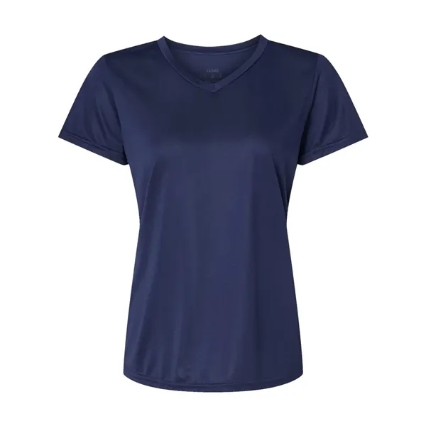 Women's v-neck wicking t-shirt. Blank.... from ASI 84358 S&S Activewear