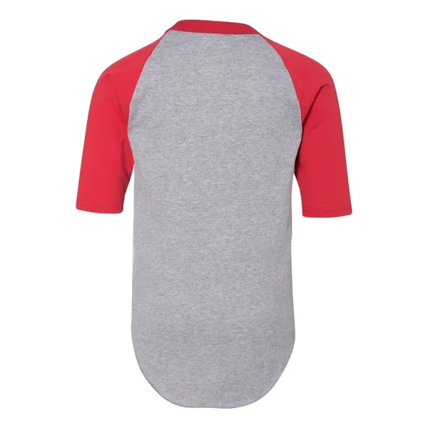 Youth Three-Quarter Sleeve Baseball Jersey... from ASI 84358 S&S Activewear