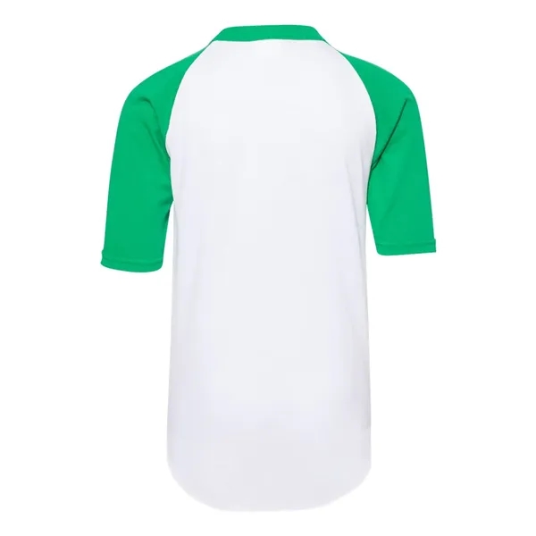 Youth Three-Quarter Sleeve Baseball Jersey... from ASI 84358 S&S Activewear