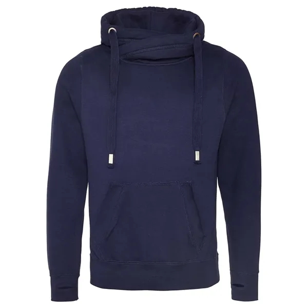 Just Hoods Cross Neck Hooded Sweatshirt... from ASI 84358 S&S Activewear