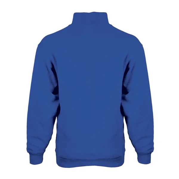 Quarter-zip pullover made of ring-spun cotton/polyester fleece featuring a hidden tunnel... from ASI 84358 S&S Activewear