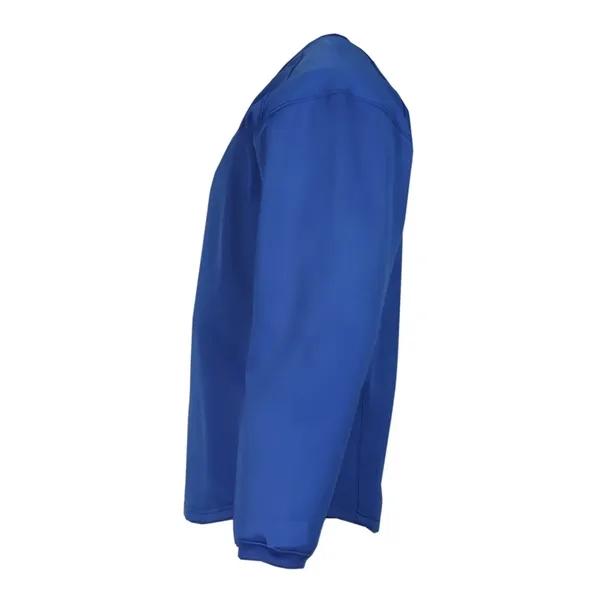 Fleece crewneck sweatshirt with waffle weaves texture... from ASI 84358 S&S Activewear