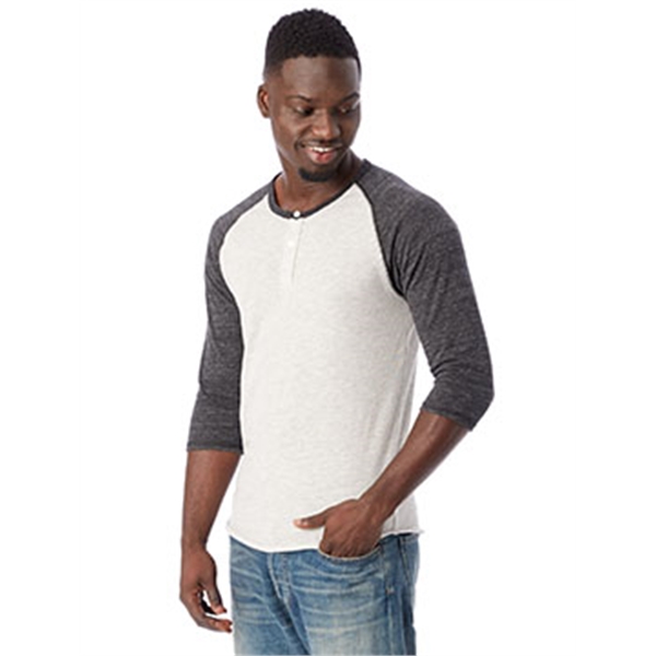 Alternative Unisex Eco-Jersey™ 3/4-SleeveRaglan Henley... from ASI 34063 alphabroder
