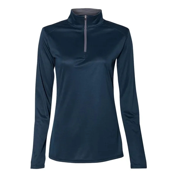 Ladies 1/4 zip pullover with thumb holes... from ASI 84358 S&S Activewear