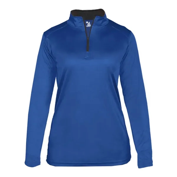 Ladies 1/4 zip pullover with thumb holes... from ASI 84358 S&S Activewear