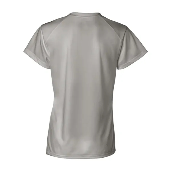 Women's short sleeve t-shirt with moisture management /anti-microbial fabric. Blank.... from ASI 84358 S&S Activewear