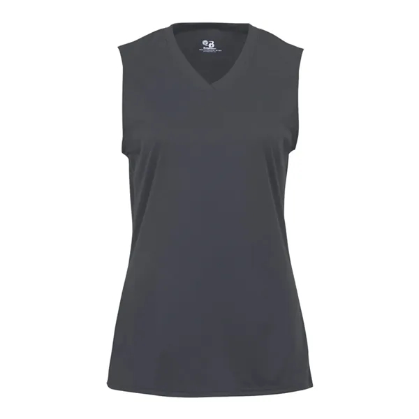 Women's sleeveless sporty t-shirt with moisture management fabric. Blank product.... from ASI 84358 S&S Activewear