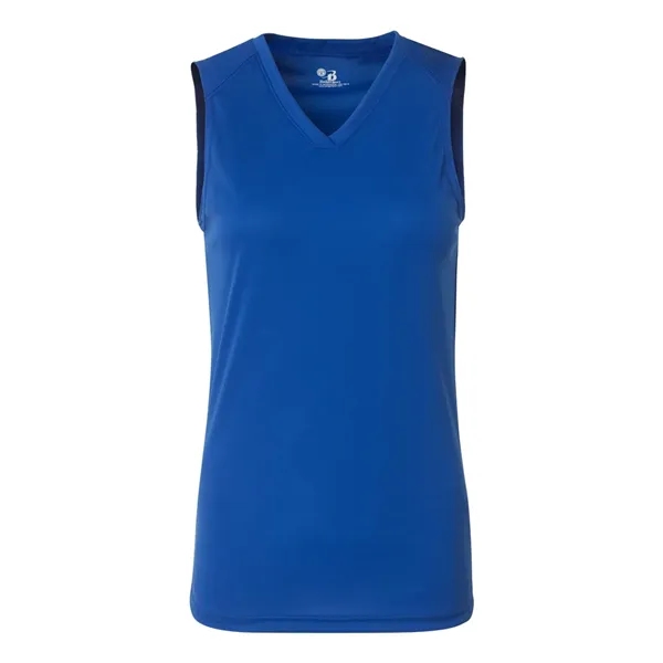 Women's sleeveless sporty t-shirt with moisture management fabric. Blank product.... from ASI 84358 S&S Activewear
